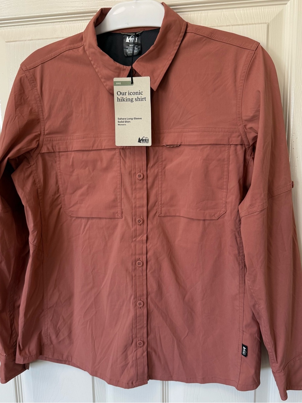 NWT REI Co-op Sahara Shirt Women’s S Sunfade Clay Hiking Camping